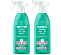 Method Foaming Bath and Tile Spray, Eucalyptus Mint, 828ml (Pack of 2)