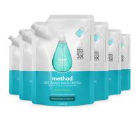 Method Gel Hand Soap Refill Waterfall Biodegradable Formula 34 fl oz (Pack of 6)