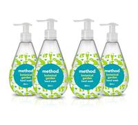 Method Hand Wash, Hand Soap, Gentle Hand Cleansing, Fresh Botanical Gardens Scent, Pack of 4, 4 x 354ml