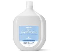Method Hand Wash Refill, Hand Soap, For Gentle Hand Cleansing, Fresh Sweet Water Scent, Pack of 1, 1 x 1L