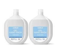 Method Hand Wash Refill, Hand Soap, Gentle Hand Cleansing, Fresh Sweet Water Scent, Pack of 1, 2 x 1L