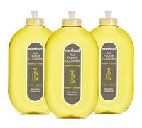 Method Multipurpose, Floor Liquid Cleaner, Gently Cleans and Shines, Fresh and Vibrant Lemon And Ginger Scent, Pack of 3, 739ml