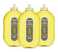 Method Multipurpose, Floor Liquid Cleaner, Gently Cleans and Shines, Fresh and Vibrant Lemon And Ginger Scent, Pack of 3, 739ml