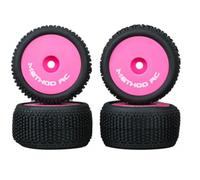 Method RC NitraGrip 1/24 Truck Tyres Front Rear 7mm Hex Pink MTD0505P