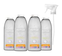 Method Shower Cleaner Spray, Cleans without Having to Rinse, Surface Cleaner, Passion Fruit Scent, Pack of 4, 4 x 828ml