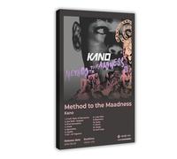 Method to The Maadness Rapper Kano Album Cover Poster Canvas Poster Bedroom Decor Landscape Office Room Decor Gift 12x18inch(30x45cm)