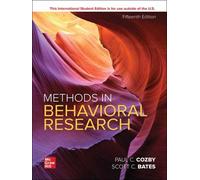 Methods in Behavioral Research ISE – McGraw-Hill Education