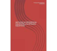 METHODS of DIFFERENTIAL EQUATIONS and INTEGRAL EQUATIONS