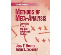 Methods of Meta-Analysis: Correcting Error and Bias in Research Findings