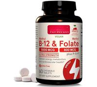 Methyl B 12 5k mcg and Folate 800 mcg Plus - P 5 P, Cherry, Chewable, 60 Tablets