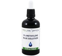Methylene Blue 5% Solution 3.4 Fl Oz - 100 ml | Highest Concentration | Ultra High Purity | USP Pharma Grade Ingredients - Third-Party Tested | Formaldehyde Free | Glass Bottle | Heiltropfen®