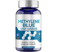 Methylene Blue Capsules, (60-Day Supply) 1% USP Grade for Increased Absorption, Support Anti-Aging, Cognitive Enhancing Properties, 120 Capsules