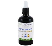 Methylene Blue & Ormus & Gold 3.4 Fl Oz - 100 ml | Ultra High Purity | with 10 ppm Colloidal Gold 24K | Glass Bottle | Heiltropfen®