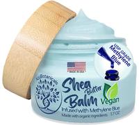 Methylene Blue Shea Butter Balm - Vegan Face & Body Moisturizer for All Skin Types, Eczema, Psoriasis, Rosacea With Organic Ingredients - 1.7 oz