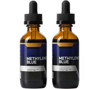 Methylene Blue with Dropper - Formaldehyde Free, (1% 50ml Bottle) 1 fl oz (2pcs)