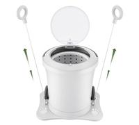 Meticuloso Portable Mini Spin Dryer, Compact Non-Electric Laundry Dryer for RV, Camping, School, Apartment, Dorm