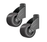 MetieFasia 2x Bottom Wheels for Revolving Door Rollers Swivel Casters Replacement for Drop Door Repair Furniture, Style B