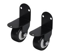 MetieFasia 2x Bottom Wheels for Revolving Door Rollers Swivel Casters Replacement for Drop Door Repair Furniture, Style D