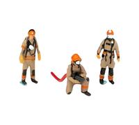 MetieFasia 3 Pieces Mini Figurine Miniature Character Accessory Hand Painted Model Fire Scene Suitable for Collection Children's Play Display Hob, Style A