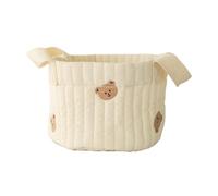 MetieFasia Diaper with Built-in Storage, Diaper Organizer, Nursery Storage Bin, Tote Bag with Handle, Bear Heads Small