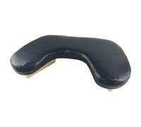 MetieFasia Hand Cushion for Nails, Manicure Support, Wooden Base, PU Surface, Ergonomic U-Shaped Angle, Suitable for Beauty Salons And Nail Technicians, Black