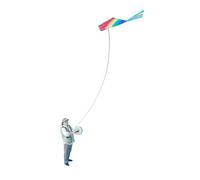 MetieFasia Miniature Kite Model 1/64 Scale, Collectible Accessory for Model Trains, Handmade in Resin, Old Man