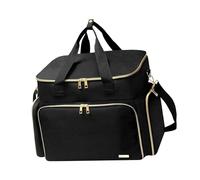 MetieFasia Nail Polish Storage Pouch, Removable Oxford Cloth Pockets, Double Compartment, Manicure Accessory Organizer