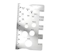 MetieFasia Screw ID Gauge, Nut and Bolt Thread Checker, Measuring Tool for Plumbers, Mechanical Engineers, Portable