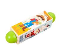 MetieFasia Seasons-Themed Building Blocks - Compact And Educational Wooden Construction Set for Children Aged 1 to 3 in Preschool