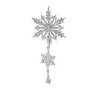 MetieFasia Snowflake Christmas Ornament Acrylic Crystal Pendant Sparkling Elegant Easy Hanging Suitable for Living Room Decoration Christmas Trees, Style A