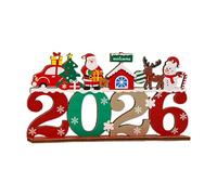 MetieFasia Wooden Christmas Tree Indoor Ornament Collectible Item Artistic Plaque Table Decoration for Art Lover Living Room Bedroom Office Gift, Multi, Style G