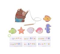 MetieFasia Wooden Fishing Bear Lacing Game - Develops Fine Motor Skills And Problem-Solving Skills in Children