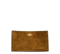 Metier Ease Suede Clutch - Tan - One Size