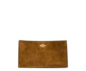 Metier Ease Suede Clutch - Tan - One Size