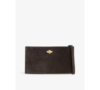 Métier Womens Métier Ease 24 Suede Pouch Chocolate