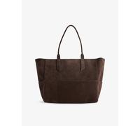 Métier Womens Métier Incognito 36 Suede Tote Bag Cacao W. Chocolate