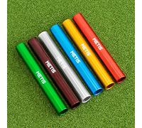 METIS Alloy Relay Race Batons - Aluminium Relay Baton | Junior or Senior Relay Race Baton | Athletics Equipment | Athletic Baton | Training & Competition Equipment | [Pack of 6] (Junior)