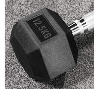 METIS Hex Dumbbells - Rubber Hex Dumbbell Weights [Pair] | Professional Grade Free Weights for Gym & Home Workouts - Full Set & Rack Available [2.5kg - 50kg] (12.5kg (Pair))