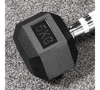 METIS Hex Dumbbells - Rubber Hex Dumbbell Weights [Pair] | Professional Grade Free Weights for Gym & Home Workouts - Full Set & Rack Available [2.5kg - 50kg] (5kg (Pair))
