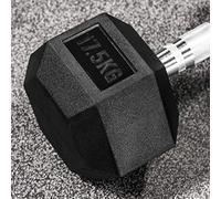 METIS Hex Dumbbells - Rubber Hex Dumbbell Weights [Pair] | Professional Grade Free Weights for Gym & Home Workouts - Full Set & Rack Available [2.5kg - 50kg] (17.5kg (Pair))
