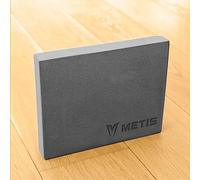 METIS Yoga Block Set for Ultimate Stability & Comfort | 1 or 2pcs Non-Slip EVA Foam Bricks [2 Sizes] (Grey Block [1 Pack])