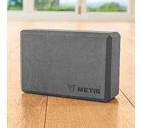 METIS Yoga Block Set for Ultimate Stability & Comfort | 1 or 2pcs Non-Slip EVA Foam Bricks [2 Sizes] (Grey Brick [2 Pack])