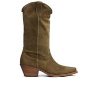 Metisse 50mm suede boots - Green 36-37-38-39-40
