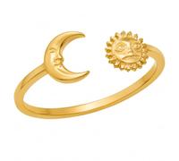 MetJakt Gold Plated Adjustable Stackable Rings (No.10)