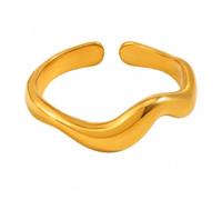 MetJakt Gold Plated Adjustable Stackable Rings (No.28)
