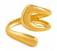 MetJakt Gold Plated Adjustable Stackable Rings (No.8)