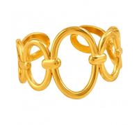 MetJakt Gold Plated Adjustable Stackable Rings (No.9)