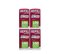 Metkix Refill for Metkix Lint Rollers 4 Pack (Total 400 Sheets)