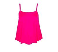 METLUQ M0D4 Ladies Stretch Bright Neon 3 Colours UK Size 8-22 Cami Vest Top (Neon Pink, UK 16-18 XL)
