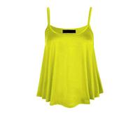 METLUQ M0D4 Ladies Stretch Bright Neon 3 Colours UK Size 8-22 Cami Vest Top (Neon Yellow, UK 8-10 S/M)